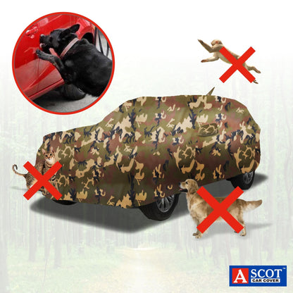 Ascot Maruti Suzuki Nexa XL6 Car Body Cover Extra Strong & Dust Proof Jungle Military Car Cover with UV Proof & Water-Resistant Coating