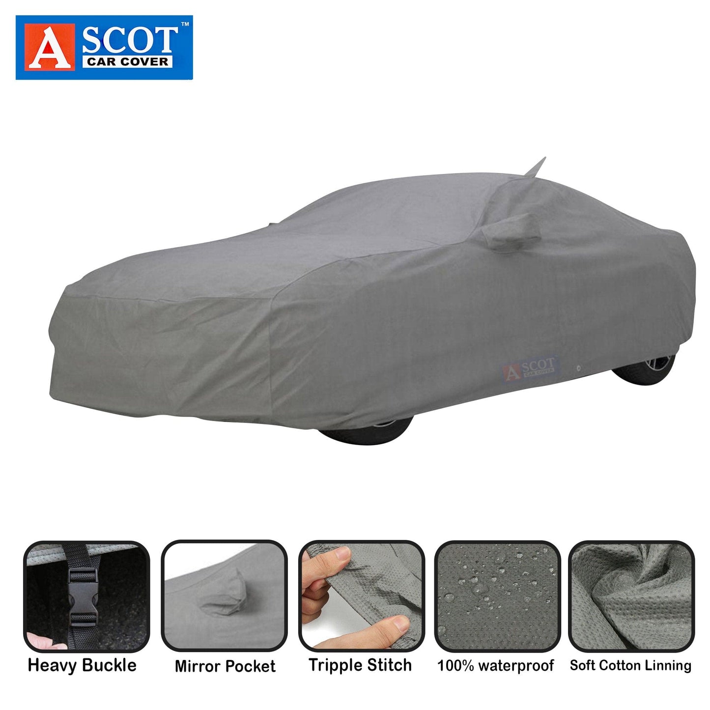 Ascot BMW M5 Car Cover Waterproof 2011-2016 Model 3 Layers Custom-Fit All Weather Heat Resistant UV Proof
